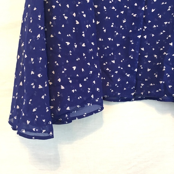 Meadow Rue Anthropologie Heart Print Button Tunic - Picture 4 of 8